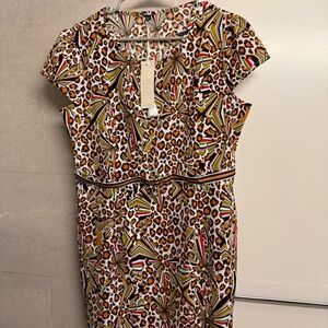 Multicolor Patterned Women's Dress - L/XL